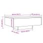 Preview: Couchtisch Artisan-Eiche 85x55x31 cm Holzwerkstoff