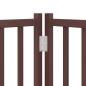 Preview: 10-tlg. Hundetor mit Tür Faltbar Braun 800 cm Pappelholz