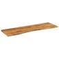 Preview: Schreibtischplatte mit Aussparung 160x50x2,5cm Massivholz Mango