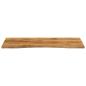 Preview: Schreibtischplatte mit Aussparung 120x60x2,5cm Massivholz Mango