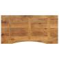 Preview: Schreibtischplatte mit Aussparung 120x60x2,5cm Massivholz Mango