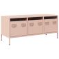 Preview: TV-Schrank Rosa 101,5x39x43,5 cm Kaltgewalzter Stahl