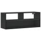 Preview: TV-Schrank Schwarz 100x31x39,5 cm Holzwerkstoff und Metall