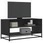 Preview: ARDEBO.de - TV-Schrank Schwarz 91x40x46 cm Holzwerkstoff und Metall