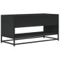 Preview: TV-Schrank Schwarz 91x40x46 cm Holzwerkstoff und Metall