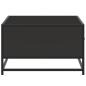 Preview: Couchtisch Schwarz 90x57x35 cm Holzwerkstoff und Metall