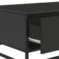 Preview: Couchtisch Schwarz 90x57x35 cm Holzwerkstoff und Metall