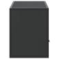 Preview: TV-Schrank Schwarz 100x31x39,5 cm Holzwerkstoff und Metall