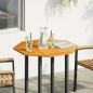 Preview: Tischplatte 80x80x2,2 cm Achteckig Massivholz Akazie