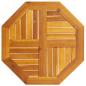 Preview: ARDEBO.de - Tischplatte 60x60x2 cm Achteckig Massivholz Akazie