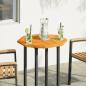 Preview: Tischplatte 60x60x2 cm Achteckig Massivholz Akazie