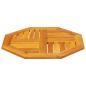 Preview: Tischplatte 60x60x2 cm Achteckig Massivholz Akazie
