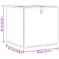 Preview: Faltboxen 4 Stk. Braun 32x32x32 cm Vlies