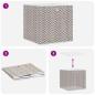 Preview: Faltboxen 4 Stk. Braun 32x32x32 cm Vlies