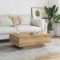 Preview: ARDEBO.de - Couchtisch Artisan-Eiche 90x60x31 cm Holzwerkstoff