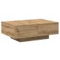 Preview: Couchtisch Artisan-Eiche 90x60x31 cm Holzwerkstoff