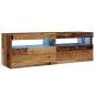 Preview: TV-Schrank mit LED Altholz-Optik 120x35x40 cm Holzwerkstoff