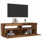 Preview: TV-Schrank mit LED Altholz-Optik 120x35x40 cm Holzwerkstoff