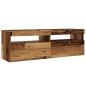 Preview: TV-Schrank mit LED Altholz-Optik 120x35x40 cm Holzwerkstoff
