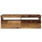 Preview: TV-Schrank mit LED Altholz-Optik 120x35x40 cm Holzwerkstoff