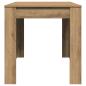 Preview: Esstisch Artisan-Eiche 140x74,5x76 cm Holzwerkstoff