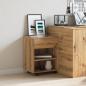 Preview: Rollcontainer Artisan-Eiche 46x36x59 cm Holzwerkstoff