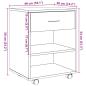 Preview: Rollcontainer Artisan-Eiche 46x36x59 cm Holzwerkstoff