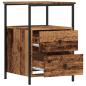 Preview: Nachttische 2 Stk. Altholz-Optik 34x35,5x50 cm Holzwerkstoff