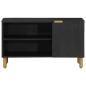 Preview: TV-Schrank Schwarz 80x33x46 cm Holzwerkstoff