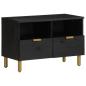 Preview: ARDEBO.de - TV-Schrank Schwarz 70x33x46 cm Holzwerkstoff