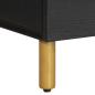 Preview: Nachttisch Schwarz 40x33x46 cm Holzwerkstoff