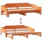 Preview: Tagesbett Ausziehbar ohne Matratzen 90x190 cm Massivholz