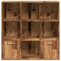 Preview: Bücherschrank Altholz-Optik 98x29x97,5 cm Holzwerkstoff