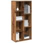 Preview: ARDEBO.de - Bücherregal Altholz-Optik 50x25x104 cm