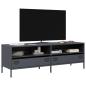 Preview: ARDEBO.de - TV-Schrank Anthrazit 135x39x43,5 cm Kaltgewalzter Stahl