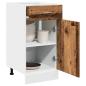 Preview: ARDEBO.de - Schubunterschrank Altholz-Optik 40x46x81,5 cm Holzwerkstoff