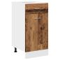 Preview: Schubunterschrank Altholz-Optik 40x46x81,5 cm Holzwerkstoff