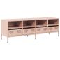 Preview: TV-Schrank Rosa 135x39x43,5 cm Kaltgewalzter Stahl