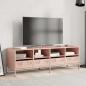Preview: TV-Schrank Rosa 135x39x43,5 cm Kaltgewalzter Stahl