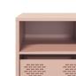 Preview: TV-Schrank Rosa 135x39x43,5 cm Kaltgewalzter Stahl