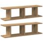 Preview: ARDEBO.de - Wandregale 2 Stk. Artisan-Eiche 75x18x20 cm Holzwerkstoff