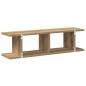 Preview: Wandregale 2 Stk. Artisan-Eiche 75x18x20 cm Holzwerkstoff
