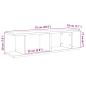 Preview: Wandregale 2 Stk. Artisan-Eiche 75x18x20 cm Holzwerkstoff