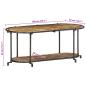 Preview: TV-Regal 100x42x40 cm Altholz Massiv