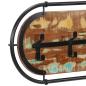 Preview: Wandgarderobe mit 5 Haken Altholz Massiv