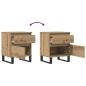 Preview: Nachttische 2 Stk. Artisan-Eiche 40x35x50 cm Holzwerkstoff