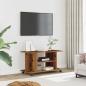 Preview: TV-Regal mit Rollen Altholz-Optik 80x40x45 cm Holzwerkstoff