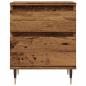 Preview: Nachttische 2 Stk. Altholz-Optik 40x35x50 cm Holzwerkstoff