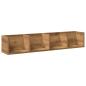Preview: CD-Wandregal Artisan-Eiche 100x18x18 cm Holzwerkstoff