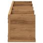 Preview: CD-Wandregal Artisan-Eiche 100x18x18 cm Holzwerkstoff
